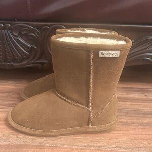 BearPaw Tan Suede Boots